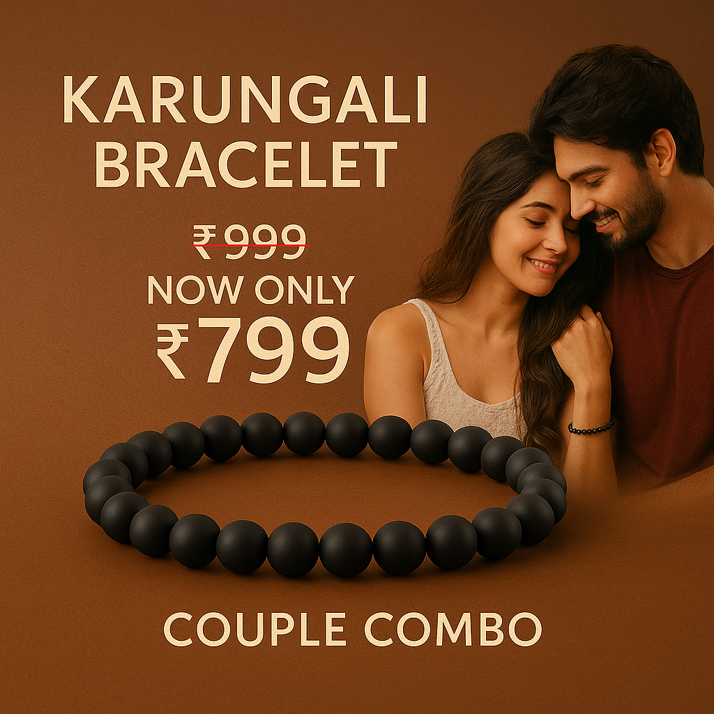 Premium Original Karungali Elastic Bracelet - With Certificate ⭐⭐⭐⭐